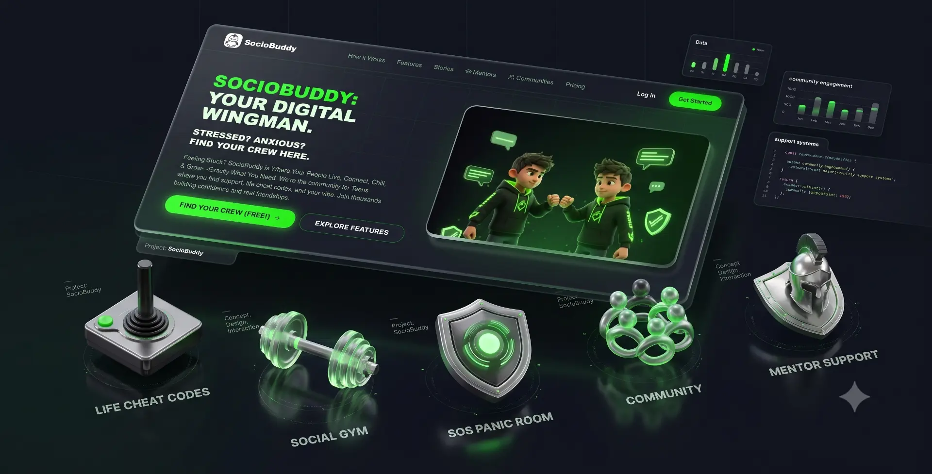 SocioBuddy project preview
